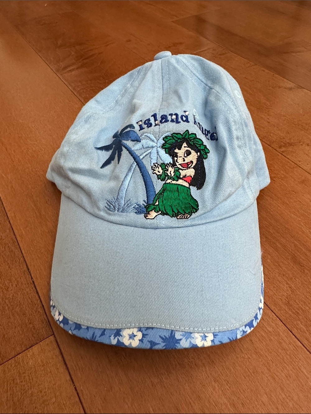 Disneyland Resort Lilo Light Blue Hawaiian Brim Baseball Cap